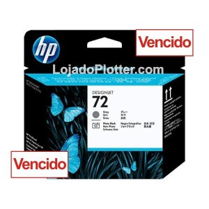 Cabeçote de Impressão HP 72 - Preto Fotográfico e Cinza - C9380A  -  Vencido