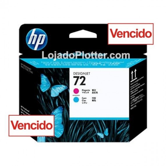 Cabeçote de Impressão HP 72 - Magenta e Ciano - C9383A - Vencido