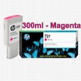 Cartucho HP 727 - Tinta Magenta 300 ml - F9J77A para Plotter HP Designjet T920, T930, T1500, T1530, T2500 e T2530