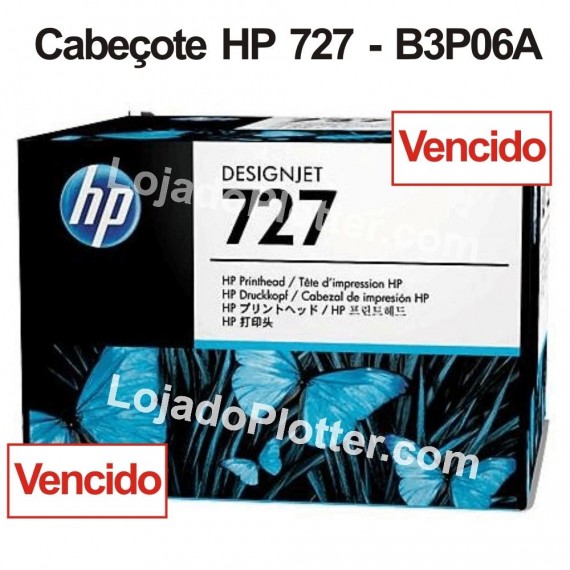 Cabeçote de Impressão HP 727 - B3P06A Vencido