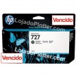 Cartucho HP 727 - Tinta Preto Fosco (MK) 130 ml - B3P22A - VENCIDO para Plotter HP Designjet T920, T930, T1500, T1530, T2500 e T2530 - VENCIDO