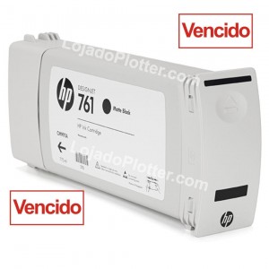 Cartucho HP 761 Preto Fosco (MK) 775 ml - CM997A Vencido