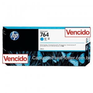 Cartucho de Tinta HP 764 Ciano 300 ml C1Q13A Vencido