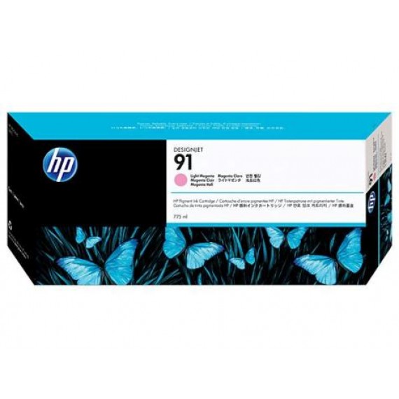 Cartucho HP 91 - Tinta Magenta Claro LM 775 ml - C9471A